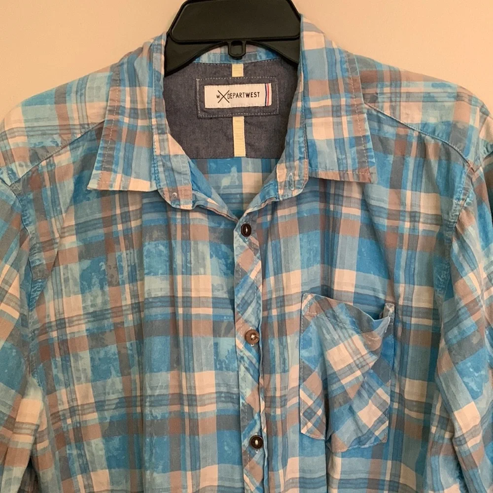 Depart West men’s long sleeve button down shirt. - Picture 2 of 7